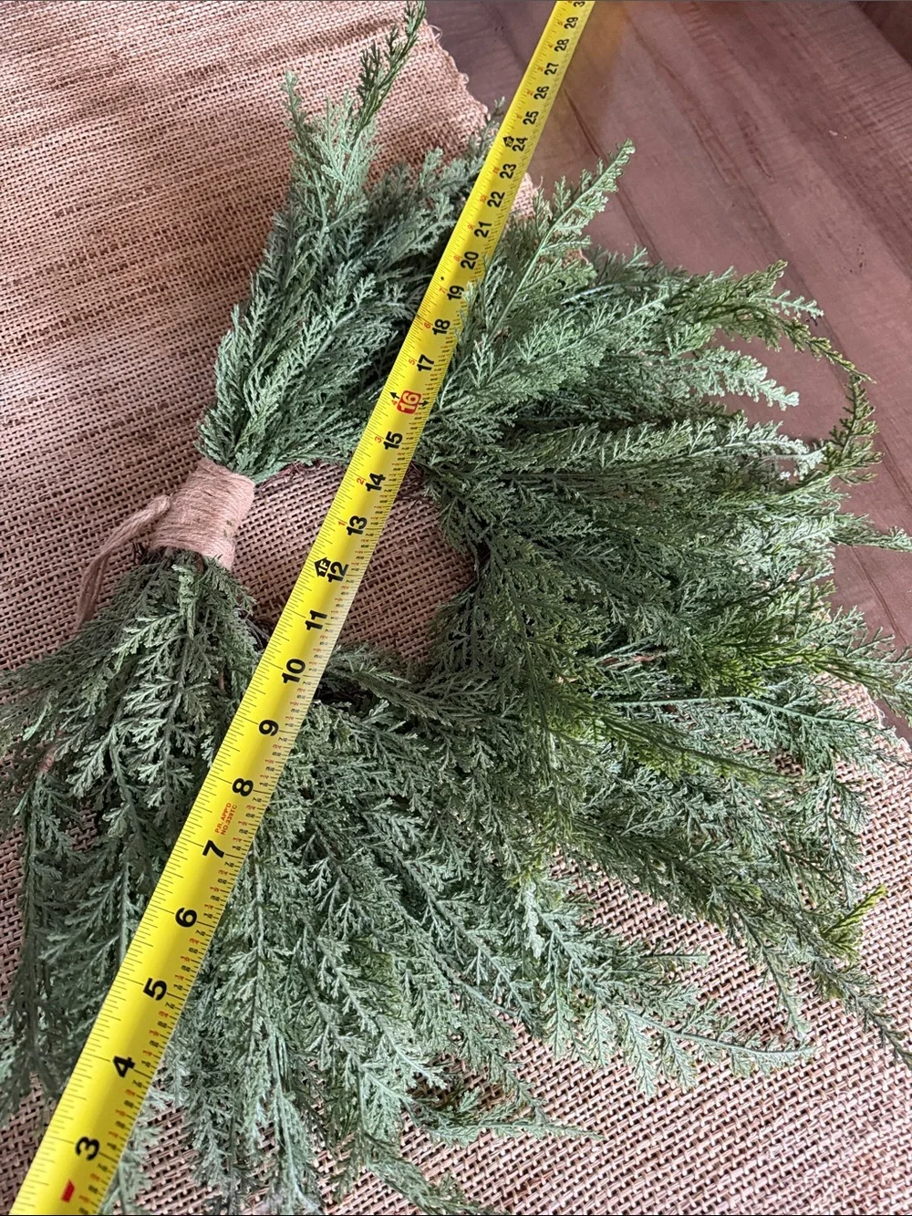 Faux Cedar heart Wreath for holidays - or Not!!
